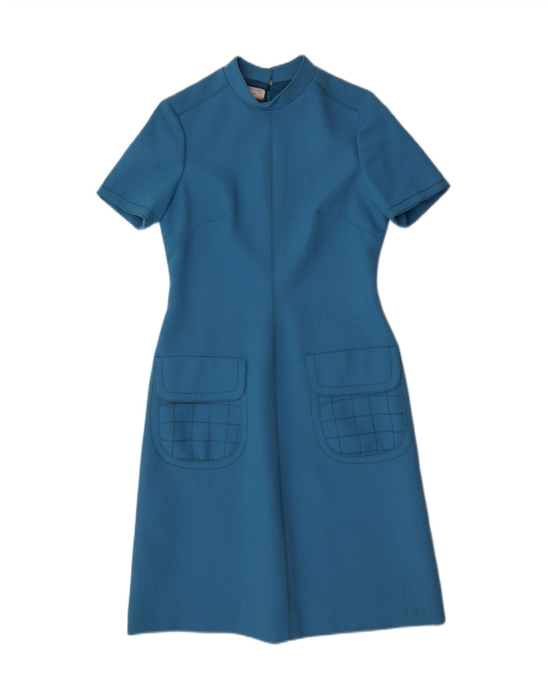 Vintage dameskedekjole IT 44 Medium Blue