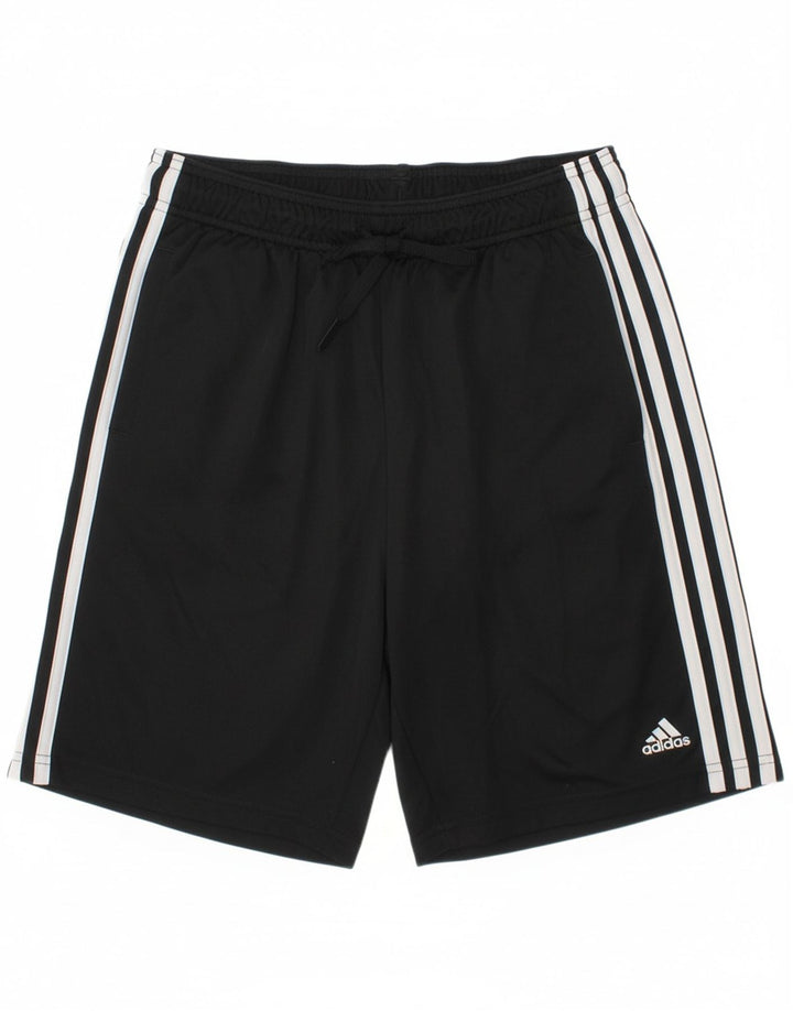 ADIDAS Boys Aeroready Sport Shorts 13-14 Years  Black Polyester