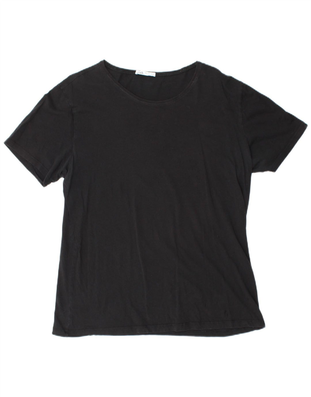 ZARA Womens T-Shirt Top UK 16 Large Black
