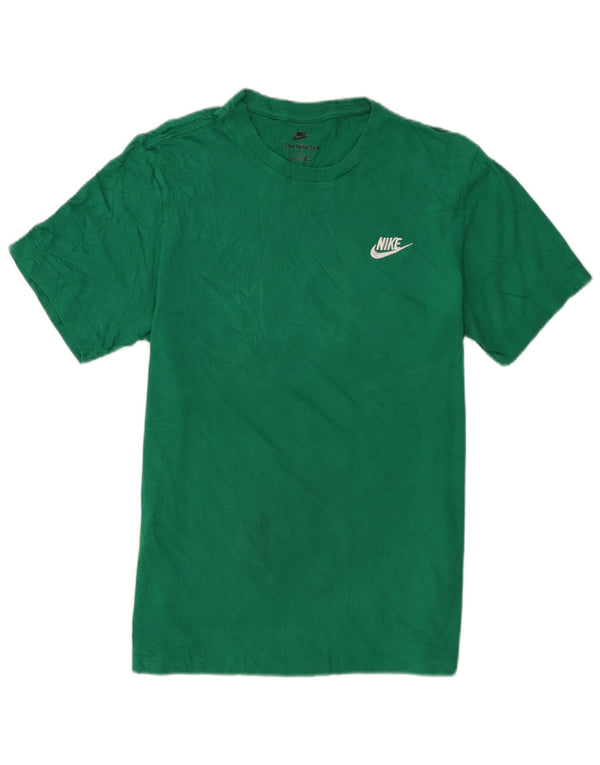 Nike T-shirt top mellem grøn bomuld til mænd
