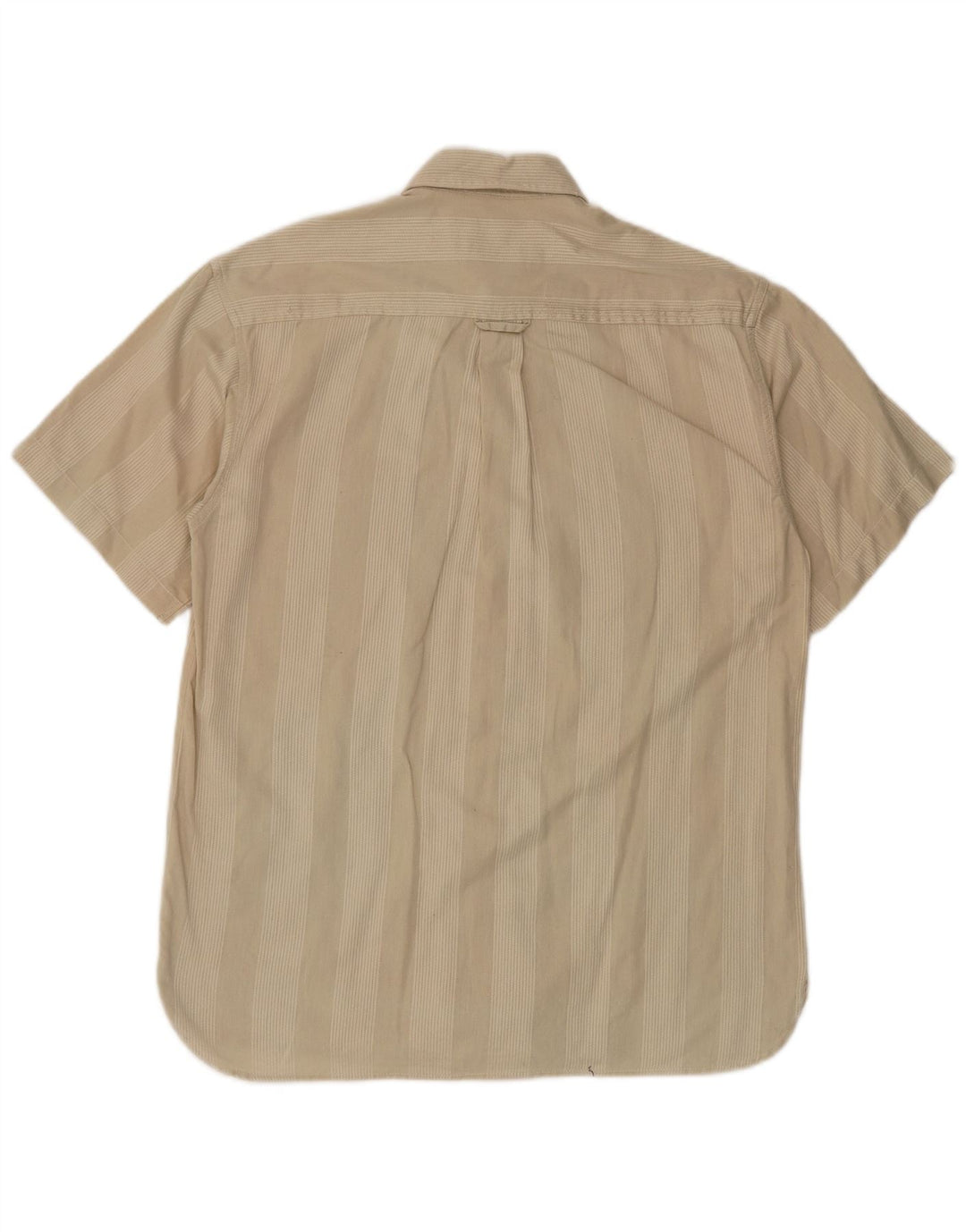 Vintage kortærmet herreskjorte medium beige