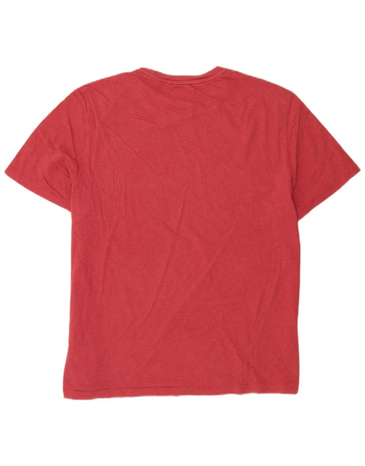 Fat Face Herre T-Shirt Top Stor Pink Bomuld