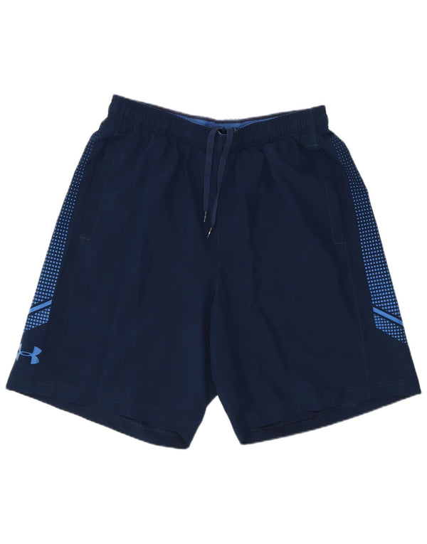 Under Armour Herre Grafisk Loose Fit Sportsshorts Medium Navy Blue