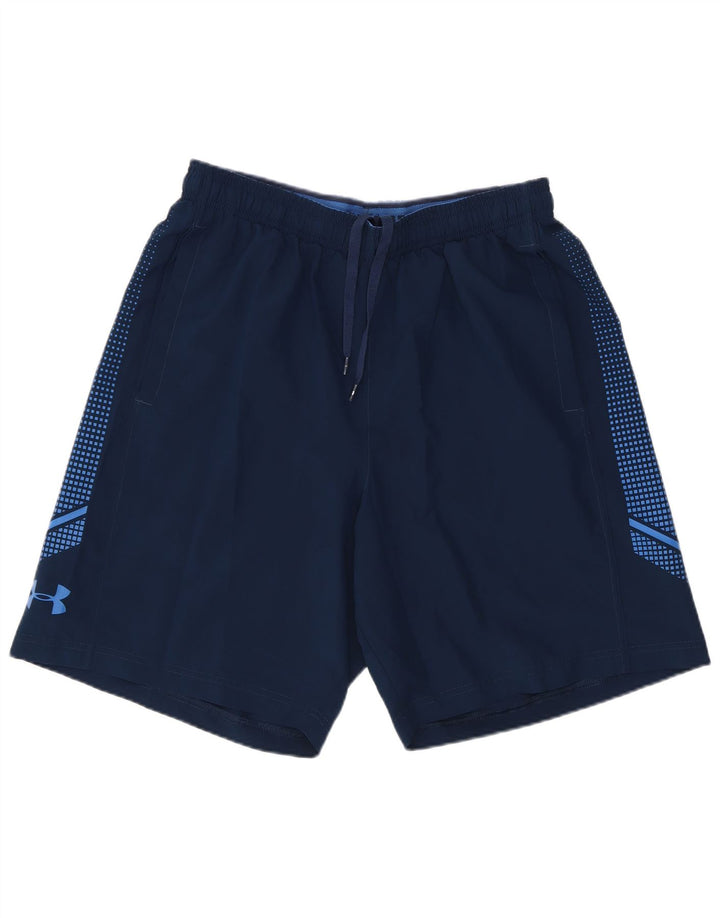 Under Armour Herre Grafisk Loose Fit Sportsshorts Medium Navy Blue