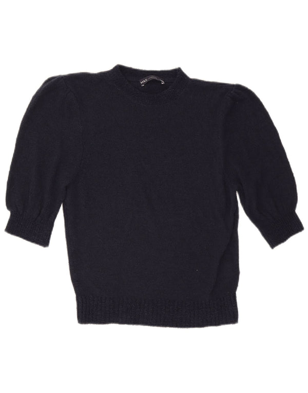Marks & Spencer Dame sweater med rund hals DK 12 Medium Navy Blue