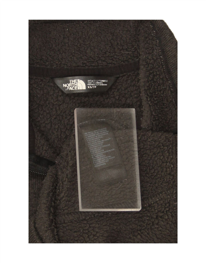 THE NORTH FACE Womens Zip Neck Sweatshirt Jumper UK 6 XS Grey Polyester
