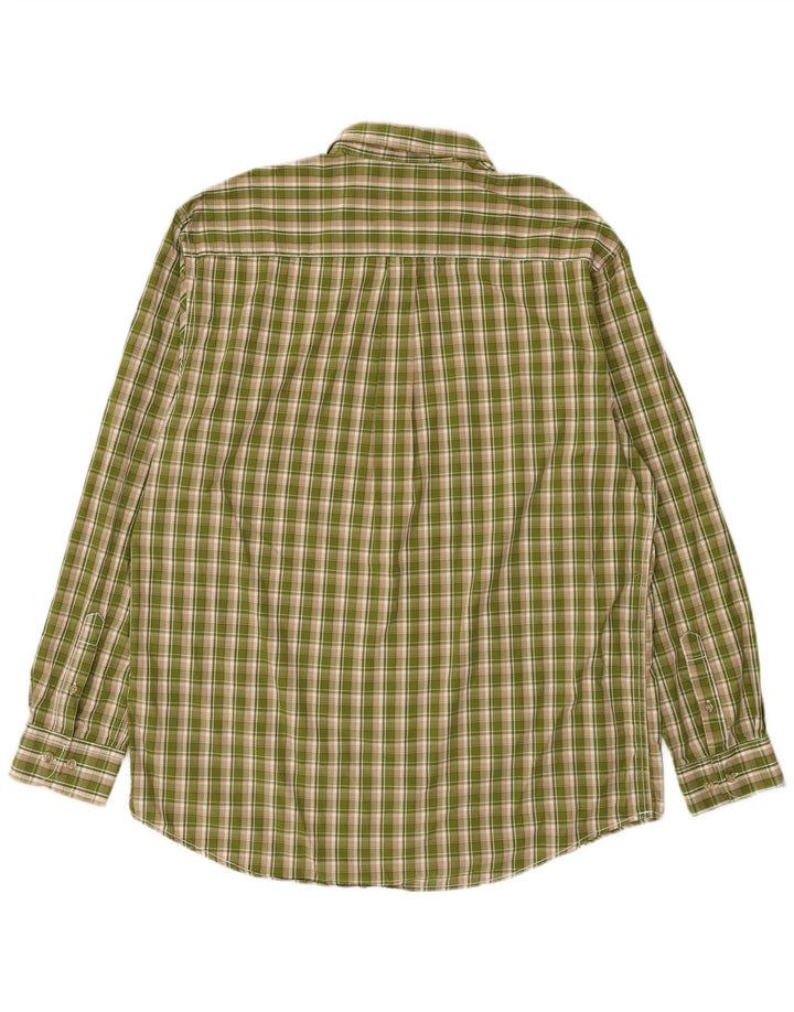 Wald & Forst Herre flannelskjorte str. 43/44 XL Khaki ternet bomuld