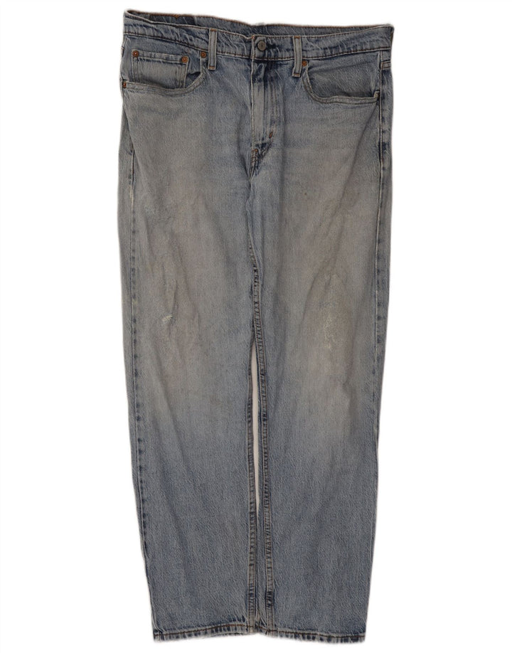 Levi's Herre 502 tilspidsede jeans W33 L30 blå bomuld