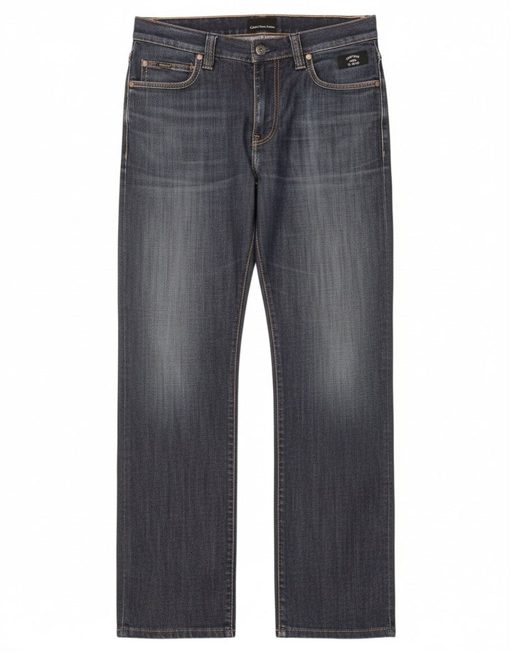 Calvin Klein Dame Straight Jeans W30 L30 Blå Bomuld
