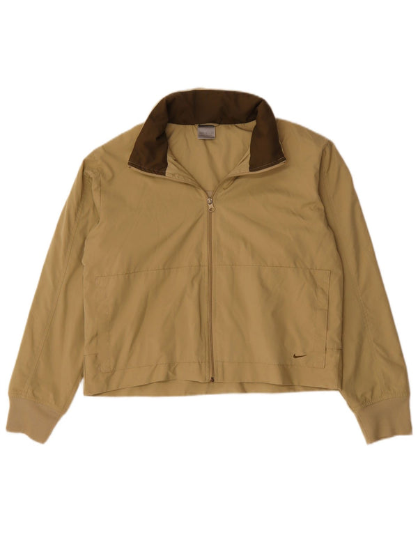 NIKE Womens Crop Træningsdragt med hætte Topjakke US 8/10 Medium Beige