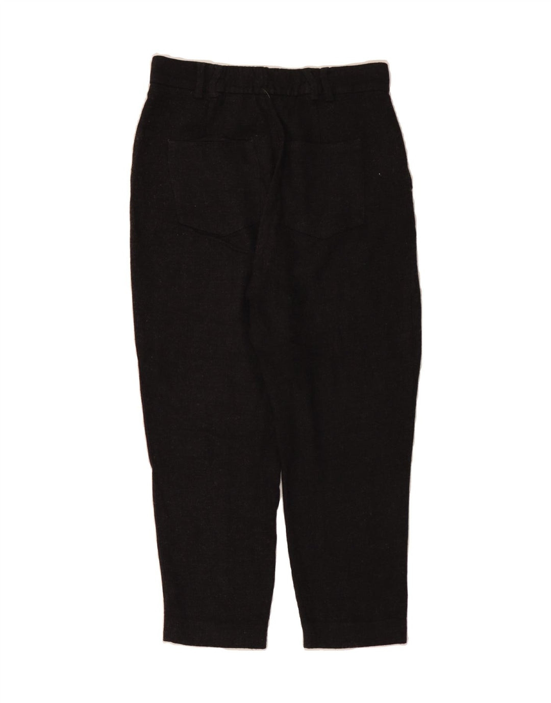 ZARA Womens Straight Cropped Trousers Medium W30 L24 Grey Viscose Vintage Zara and Second-Hand Zara from Messina Hembry 