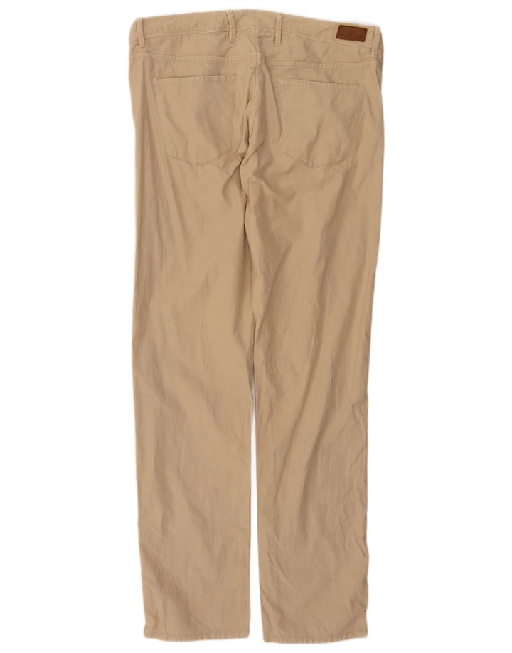 MASSIMO DUTTI Herre Lige Casual Bukser EU 44 Large W34 L33 Beige