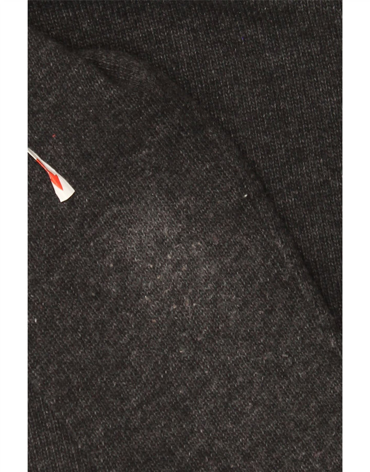 Trussardi Jeans Herre Zip Neck Jumper Sweater Small Grey Uld