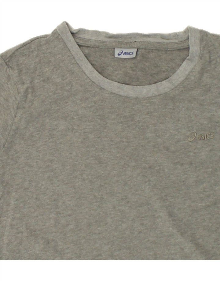 ASICS Womens Top Long Sleeve UK 14 Large Grey Cotton Vintage Asics and Second-Hand Asics from Messina Hembry 