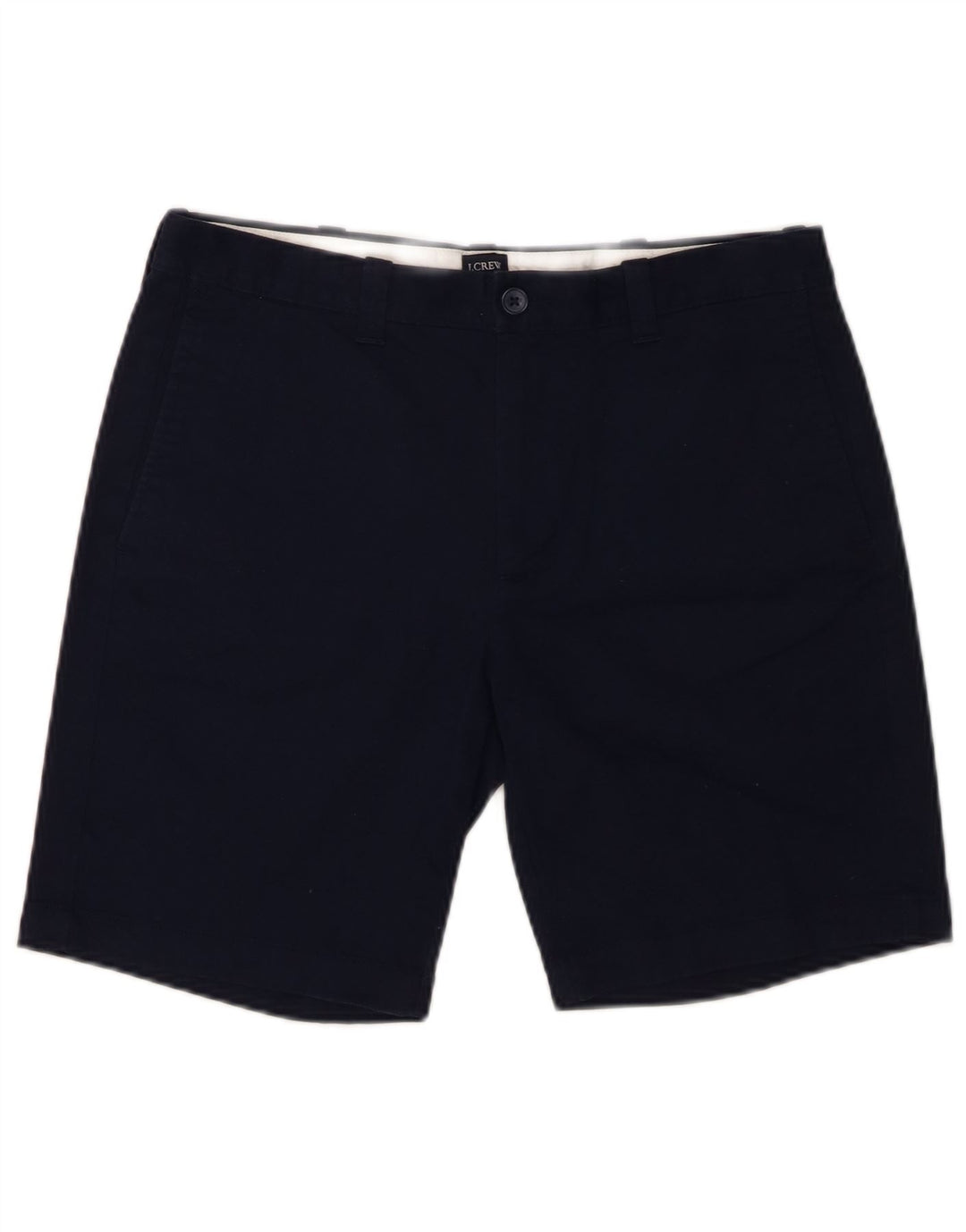 J. CREW Mens Chino Shorts W33 Medium Navy Blue Cotton
