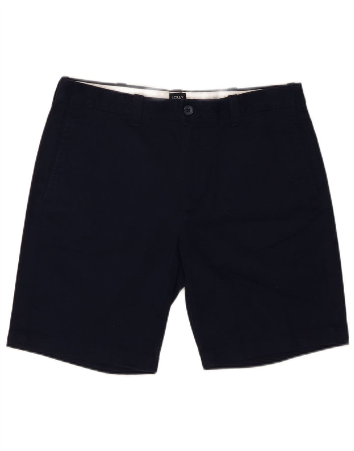 J. CREW Mens Chino Shorts W33 Medium Navy Blue Cotton