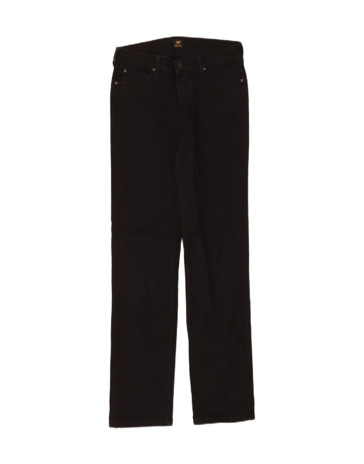 LEE Womens Marion Straight Jeans W29 L35 Black Cotton Vintage Lee and Second-Hand Lee from Messina Hembry 