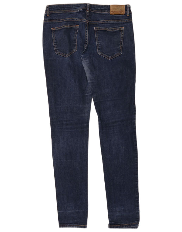 Zara Dame Skinny Jeans med lav talje EU 40 Medium W30 L31 Marineblå