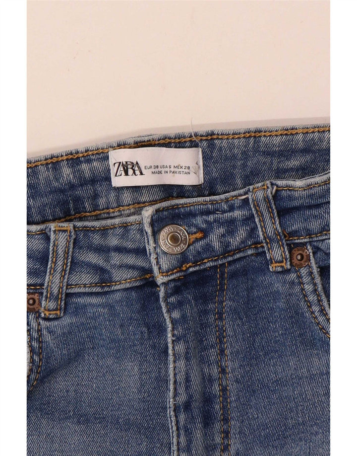 Zara Dame Bootcut Jeans EU 38 Small W28 L27 Blå