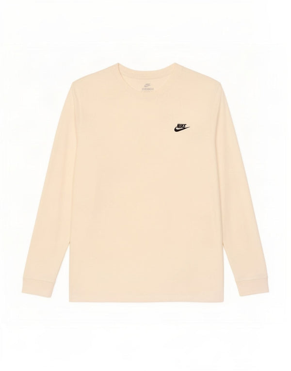 Nike Herre Top Langærmet Large Off White Bomuld
