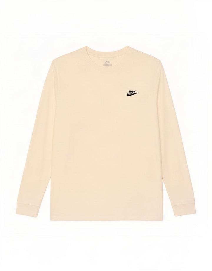 Nike Herre Top Langærmet Large Off White Bomuld