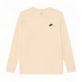 Nike Herre Top Langærmet Large Off White Bomuld