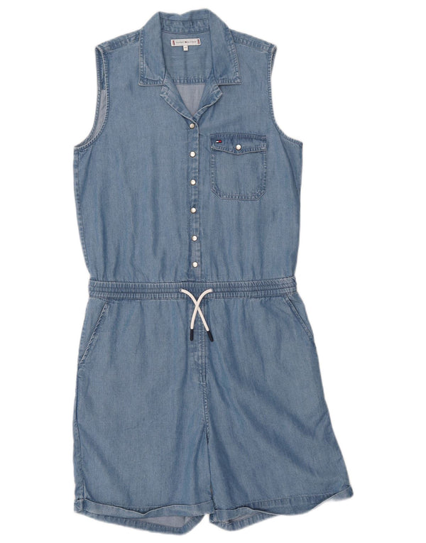 TOMMY HILFIGER Piger ærmeløs Denim Playsuit 14-15 år Blå