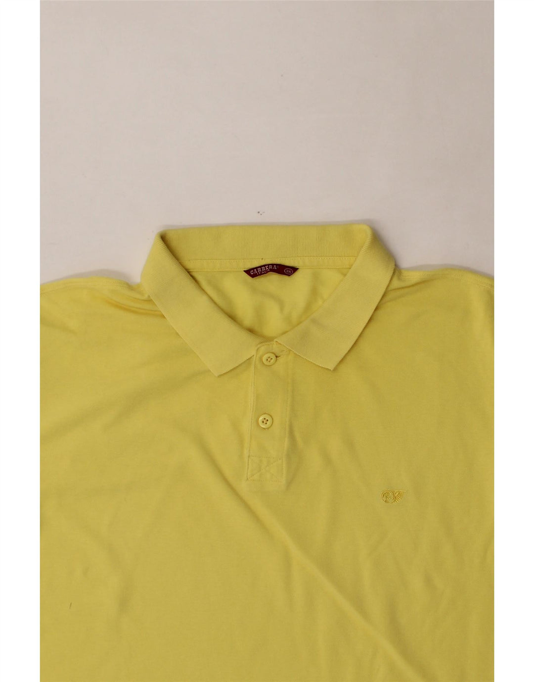 CARRERA Mens Polo Shirt 3XL Yellow Cotton Vintage Carrera and Second-Hand Carrera from Messina Hembry 