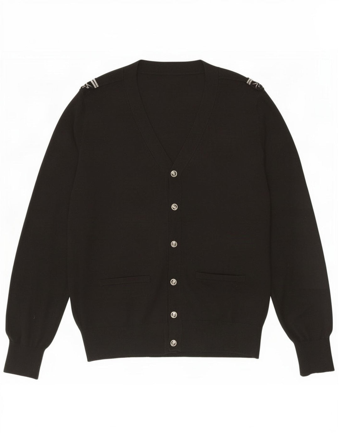 Zara Herre Cardigan Sweater XL Sort Akryl
