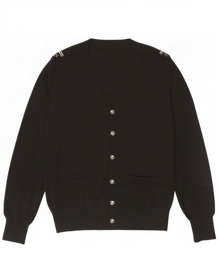 Zara Herre Cardigan Sweater XL Sort Akryl
