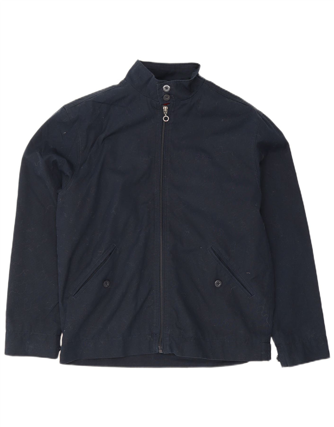 Ben Sherman Herre Bomber Jacket UK 38 Medium Navy Blue Bomuld