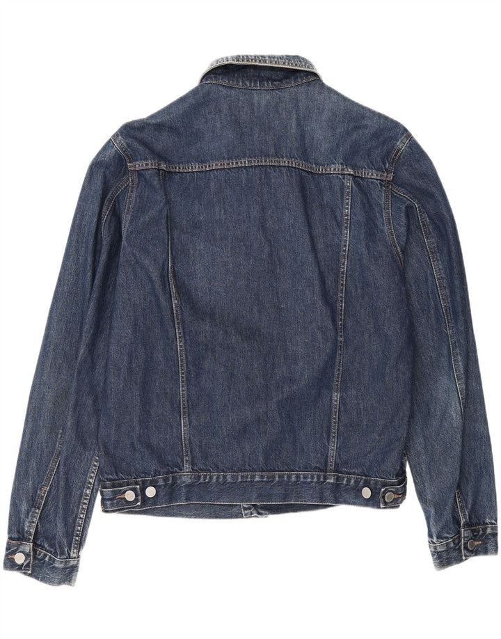 BENETTON Mens Denim Jacket UK 42 XL Navy Blue Cotton Vintage Benetton and Second-Hand Benetton from Messina Hembry 