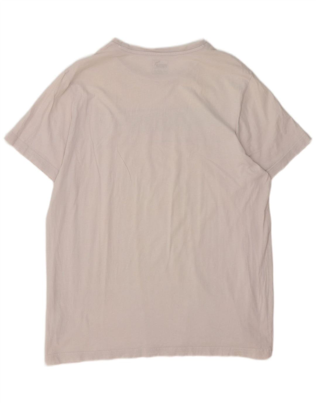 Puma Herre Grafisk T-Shirt Top XL Hvid Bomuld
