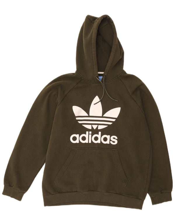 Adidas Grafisk hættetrøje til mænd Large Khaki Bomuld