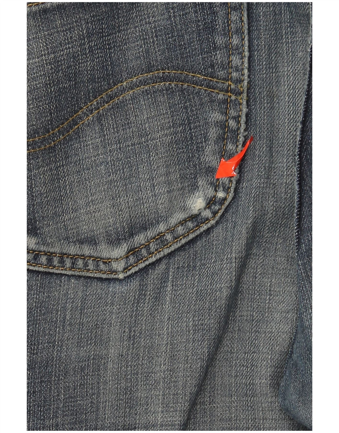 Lee Herre REED Straight Jeans W38 L32 Blå Bomuld