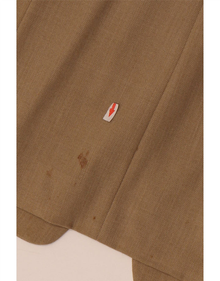 Laura Biagiotti Dame Risposte 1 Knap Blazer Jakke IT 42 Medium Beige