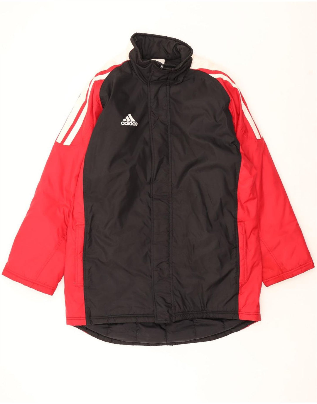 ADIDAS Windbreaker Coat til mænd UK 46/48 XL Sort Colourblock Polyamid
