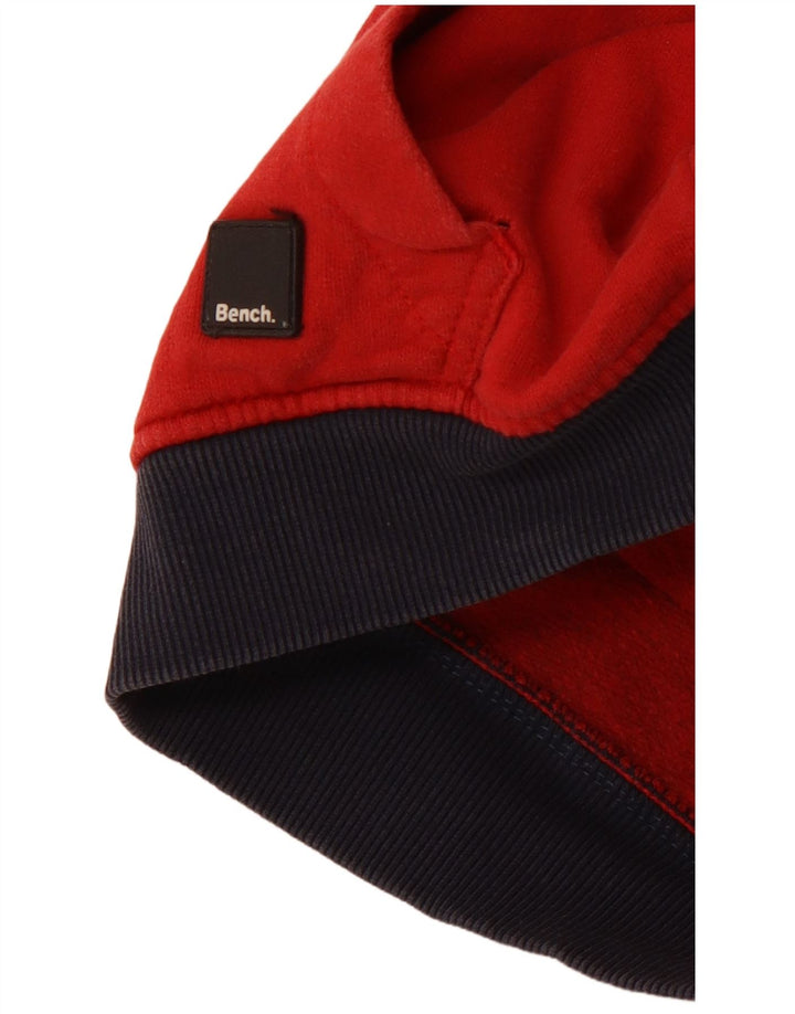 BENCH Grafisk hættetrøje til drenge 11-12 år Rød bomuld