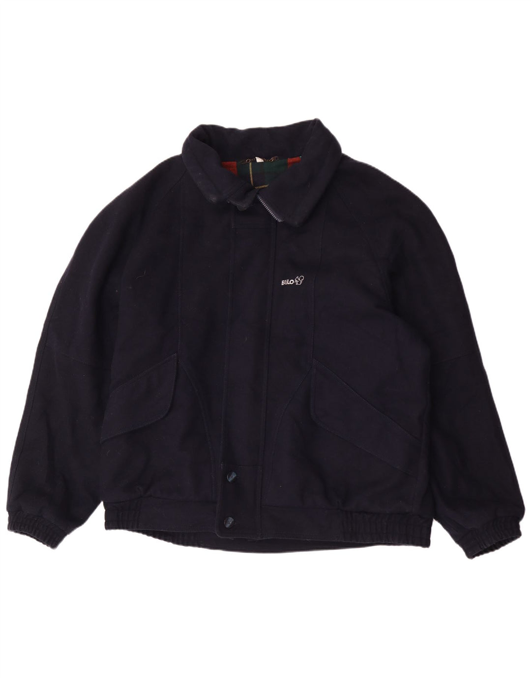 Bailo Herre Loose Fit Bomber Jacket IT 52 XL Marineblå Uld