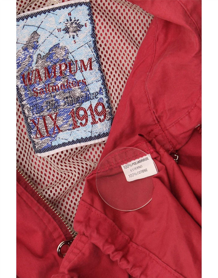 Wampum Herre Hooded Utility Jacket UK 40 Large Rød Polyamid