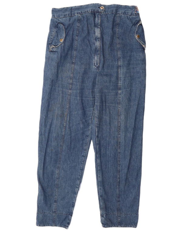VINTAGE koniske jeans til kvinder Large W34 L30 Blå