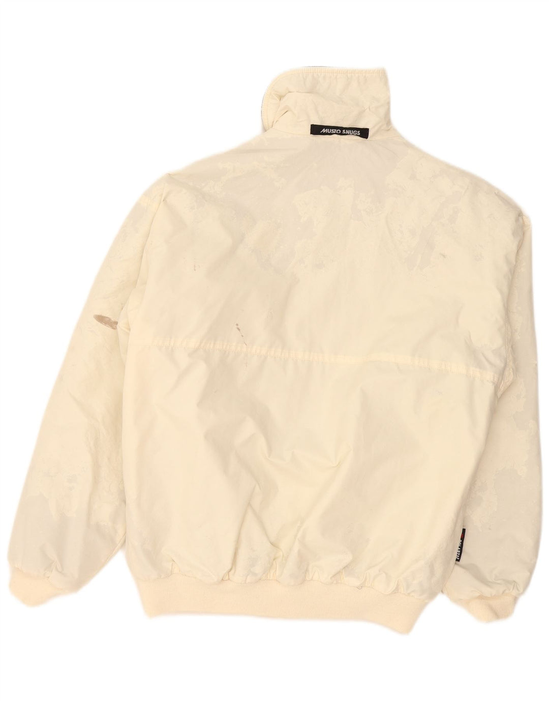 Musto Bomber Jacket UK 38 Medium Off White Polyester