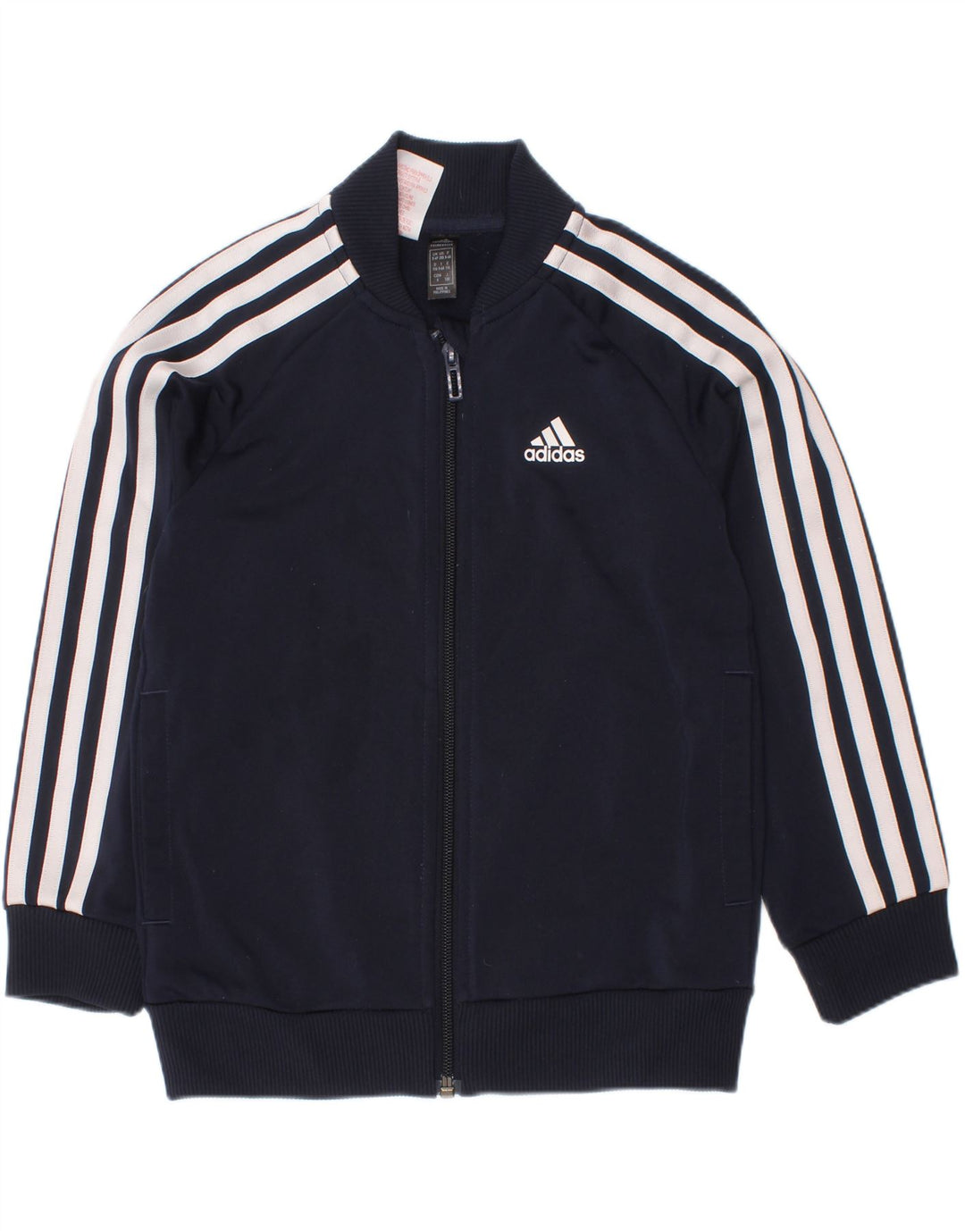 Adidas Drenge Træningsdragt Topjakke 5-6 År Marineblå Polyester