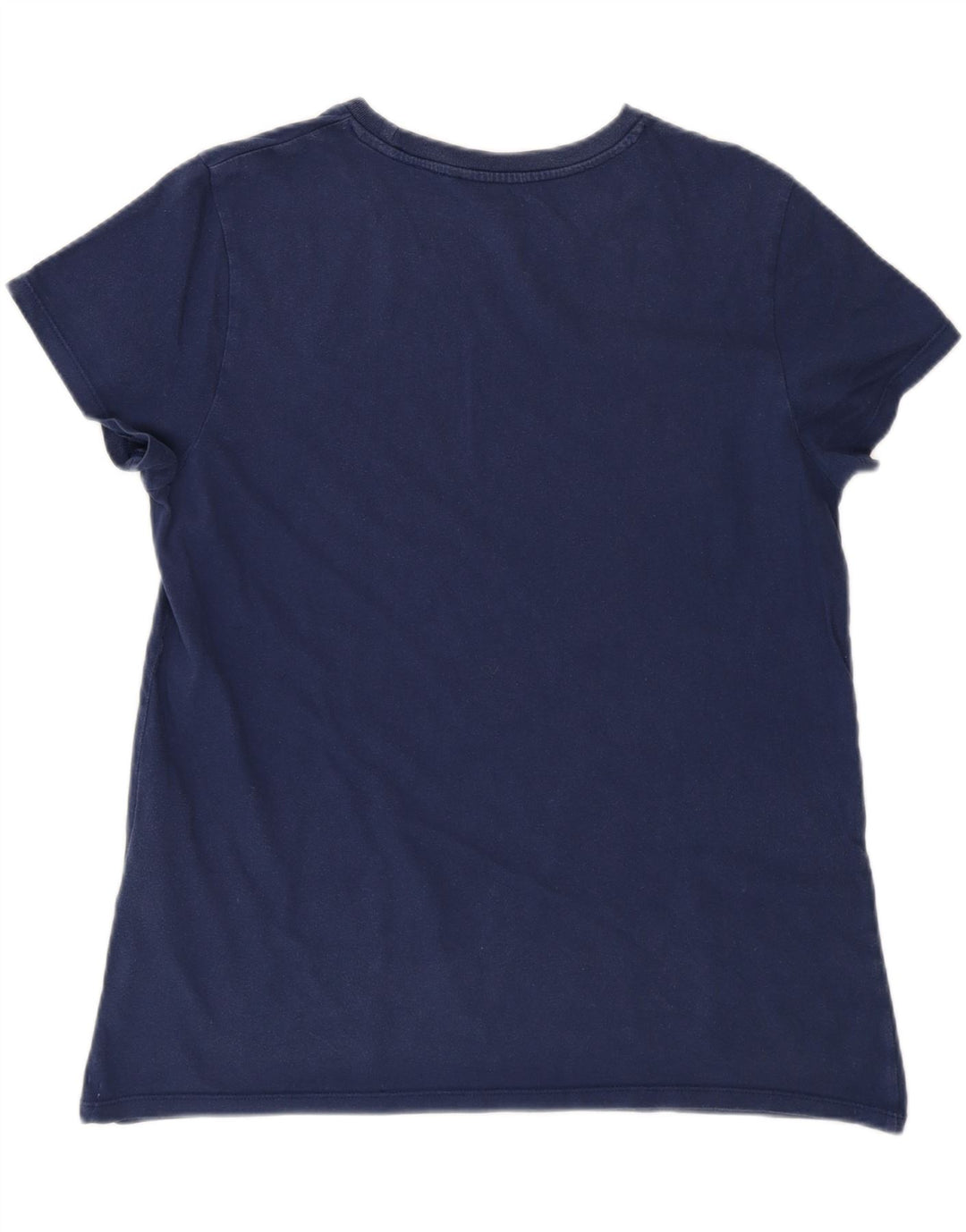 Levi's Dame T-Shirt Top UK 16 Stor Marineblå Bomuld