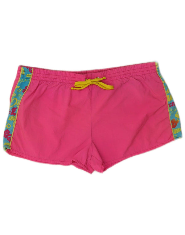 Dolce & Gabbana grafiske svømmeshorts til kvinder Størrelse 3 Medium W30 Pink