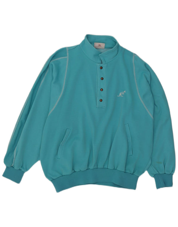 AUSTRALIAN L'ALPINA Sweatshirt med polohals til mænd IT 54 XL turkis