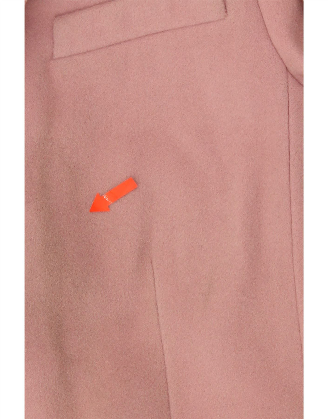 Zara Dame Overfrakke UK 12 Medium Pink Uld