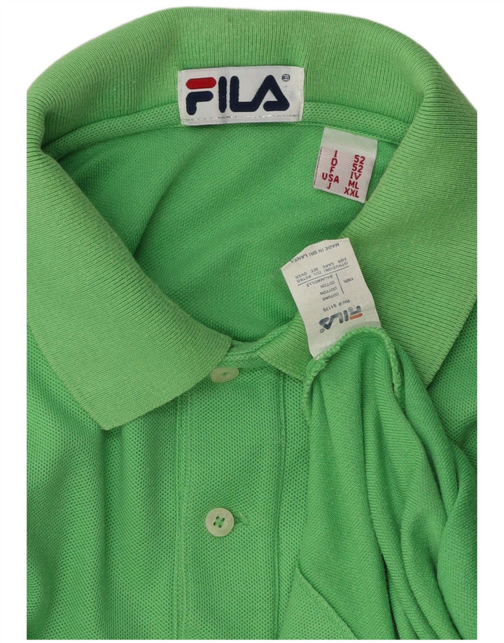 Fila Poloskjorte til mænd IT 52 Stor grøn bomuld