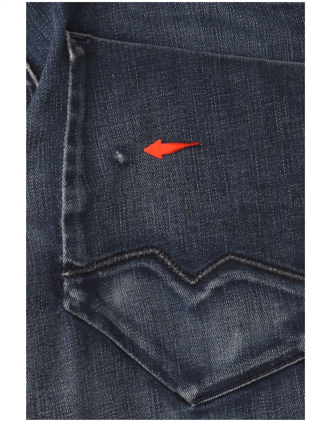 HUGO BOSS Straight jeans til mænd W34 L32 Marineblå bomuld