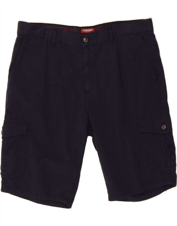CARRERA Mens Cargo Shorts W36 Large Navy Blue Cotton Vintage Carrera and Second-Hand Carrera from Messina Hembry 